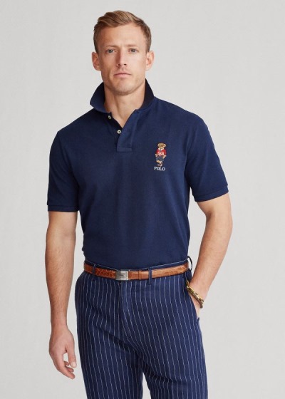 Men's Polo Ralph Lauren Classic Polo Sport Bear Polos | 687549BMZ